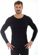 BRUBECK LS11600 koszulka męska termo WEŁNIANA - XL